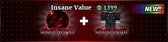 Black Reaper + Ghoul Outfit